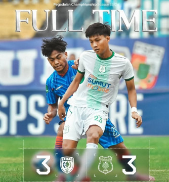 PSMS Medan imbangi tuan rumah PSPS Pekanbaru 3-3 dalam lanjutan Indonesia Championship 2025. [Instagram]